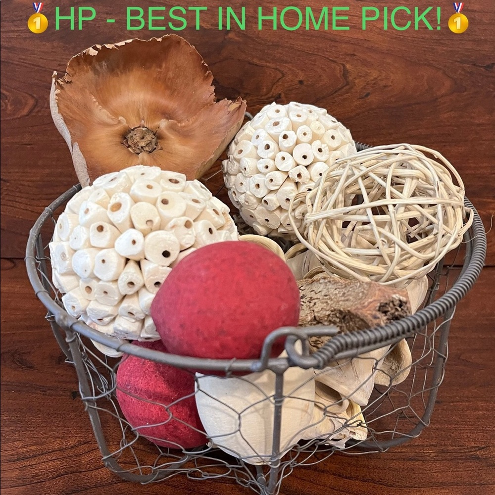 NEW!! Wire Basket for Table Top Decor